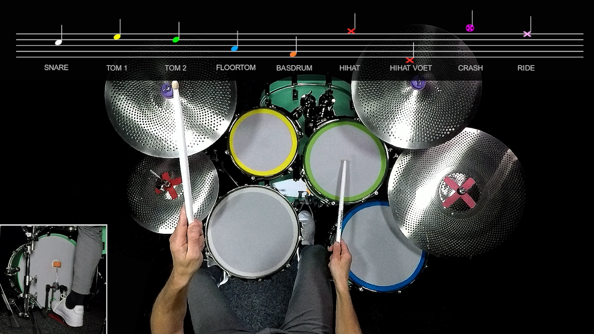 Drummen bij LeonDrums